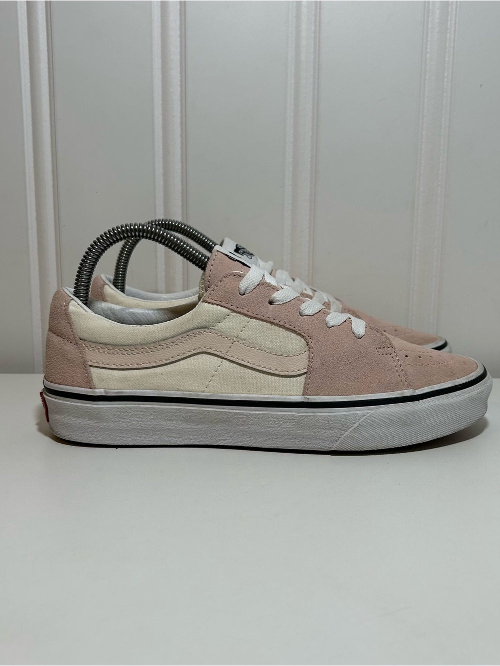 Vans sk8 Low Top Sneakers in Light rose Pink white Cream women’s 8